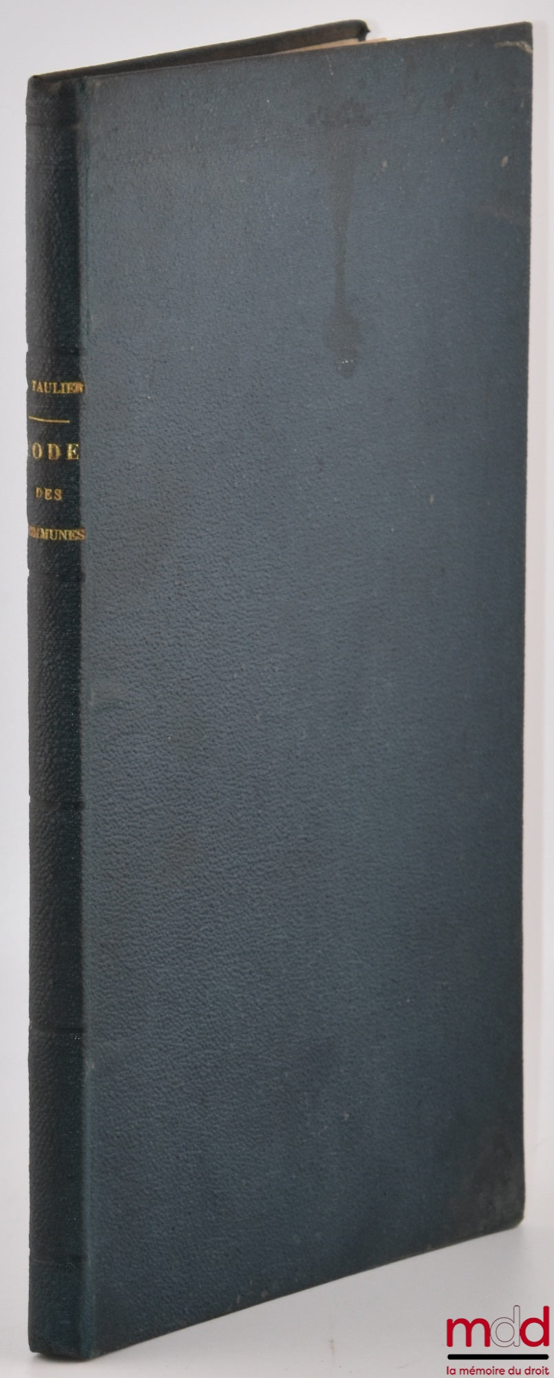 TAULIER (A.) – CODE DES COMMUNES Ou commentaire détaillé de la loi municipale du 5 avril 1884, Terminé par une table alphabétique & analytique très complète, Avec le concours de la rédaction de la bibliothèque municipale, Extrait du Répertoire administrat