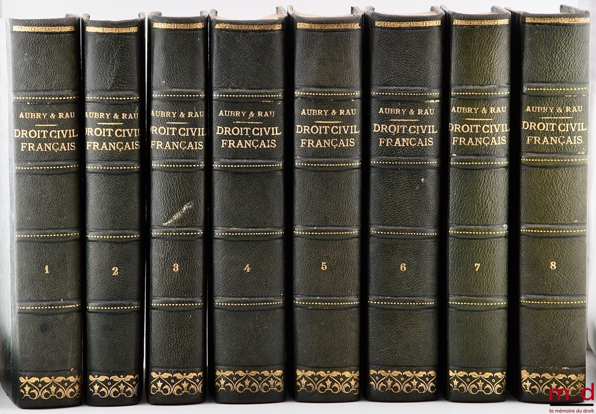 AUBRY (Charles) et RAU (Charles-Frédéric) – COURS DE DROIT CIVIL FRANÇAIS D’APRÈS LA MÉTHODE DE ZACHARIÆ, 4e éd. revue et complétée