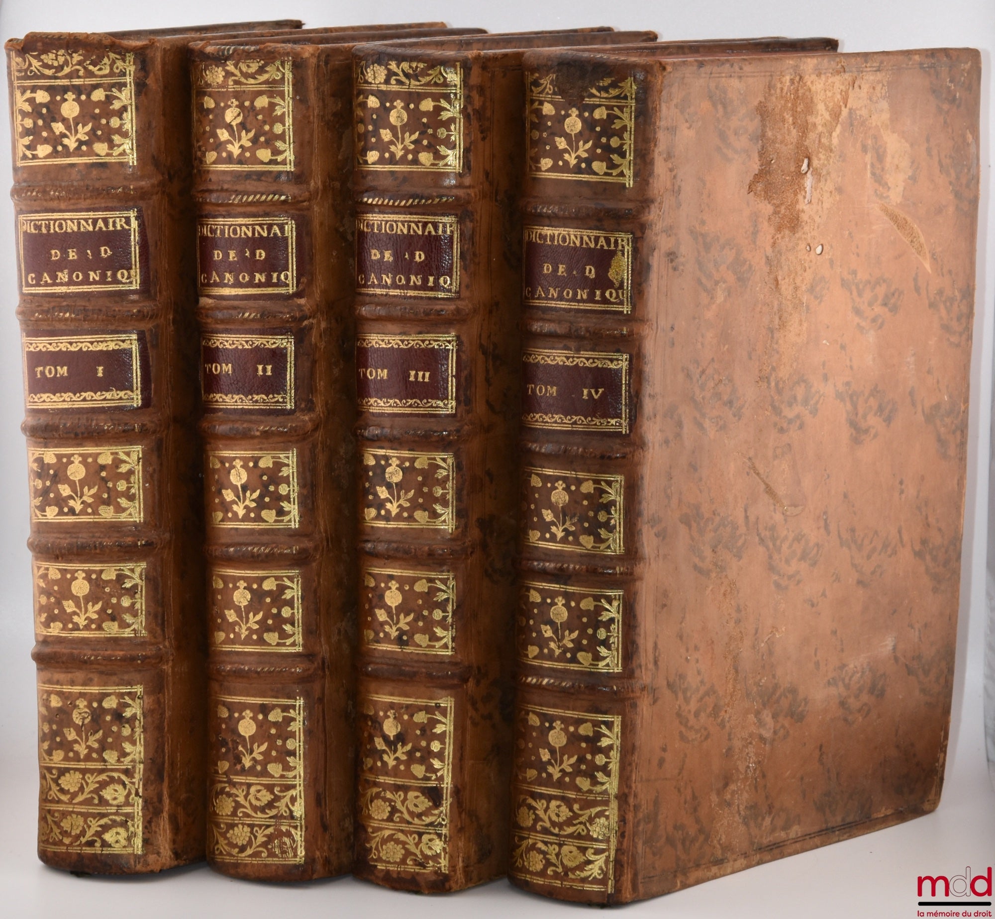 DURAND DE MAILLANE (Pierre Toussaint) – DICTIONNAIRE DE DROIT CANONIQUE ET DE PRATIQUE BÉNÉFICIALE, CONFÉRÉ AVEC LES MAXIMES ET LA JURISPRUDENCE DE FRANCE, c’est-à-dire, avec les Usages & Libertés de l’Église Gallicane, les Pragmatiques & Concordats, les