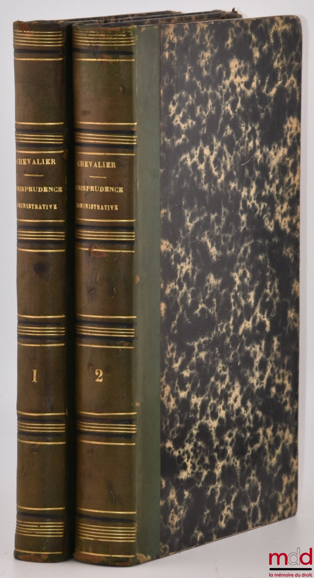 CHEVALIER (Théodore) – JURISPRUDENCE ADMINISTRATIVE OU RECUEIL COMPLET ET MÉTHODIQUE, Par ordre alphabétique, des arrêts du Conseil d’État en matière contentieuse avec la législation qu’ils appliquent