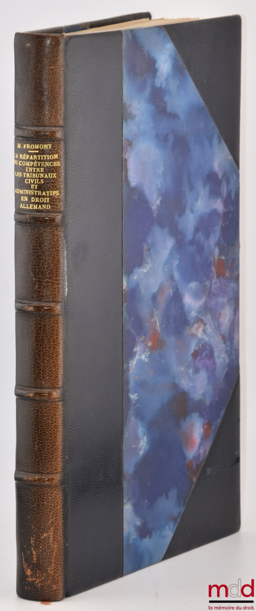 FROMONT (Michel) – LA RÉPARTITION DES COMPÉTENCES ENTRE LES TRIBUNAUX CIVILS ET ADMINISTRATIFS EN DROIT ALLEMAND, Préface de Jean Rivero, Bibl. de droit public, t. XXXIII