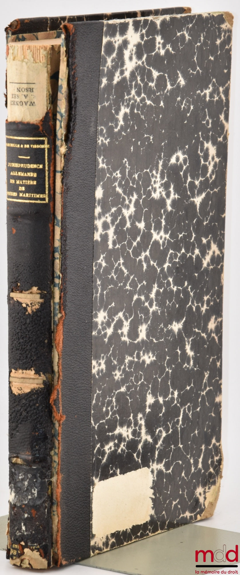 FAUCHILLE (Paul), VISSCHER (Charles de) – LA GUERRE DE 1914, Jurisprudence allemande en matière de prises maritimes, Décisions de la Cour suprême de Berlin, Recueil de décisions suivi des textes intéressant le droit international maritime, Avec la collabo