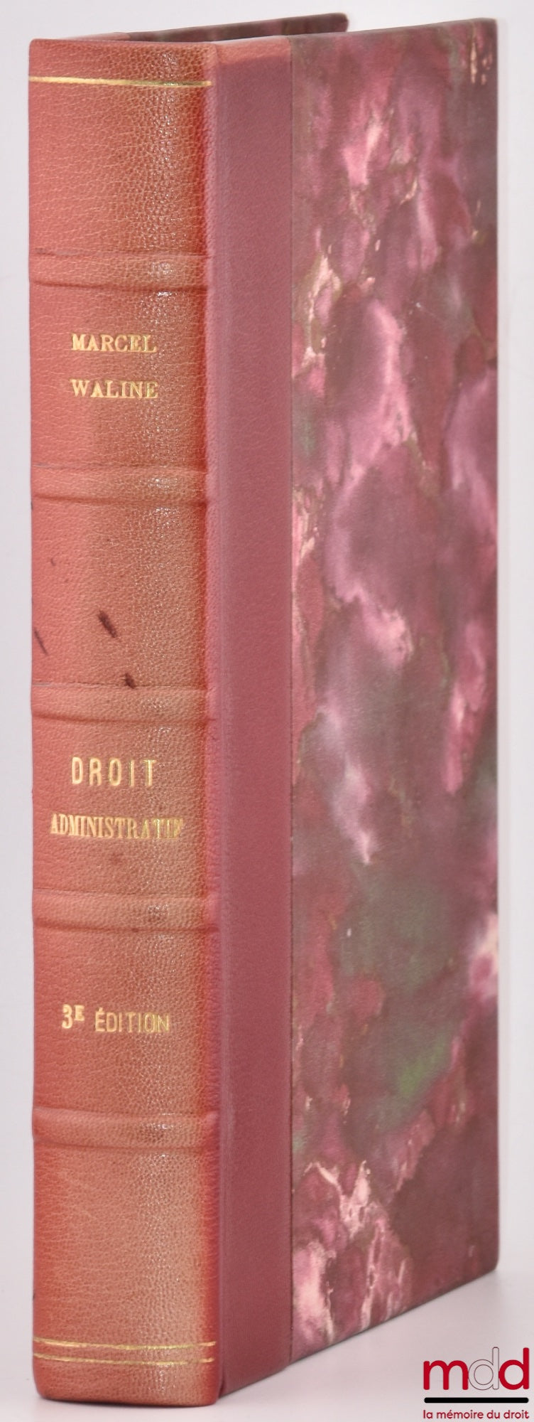 WALINE (Marcel) – MANUEL ÉLÉMENTAIRE DE DROIT ADMINISTRATIF, 3e éd.