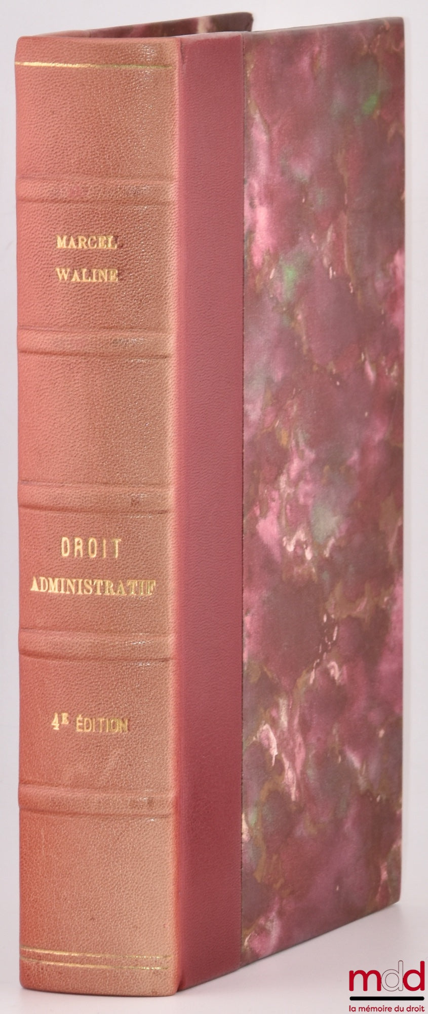 WALINE (Marcel) – MANUEL ÉLÉMENTAIRE DE DROIT ADMINISTRATIF, 4e éd.