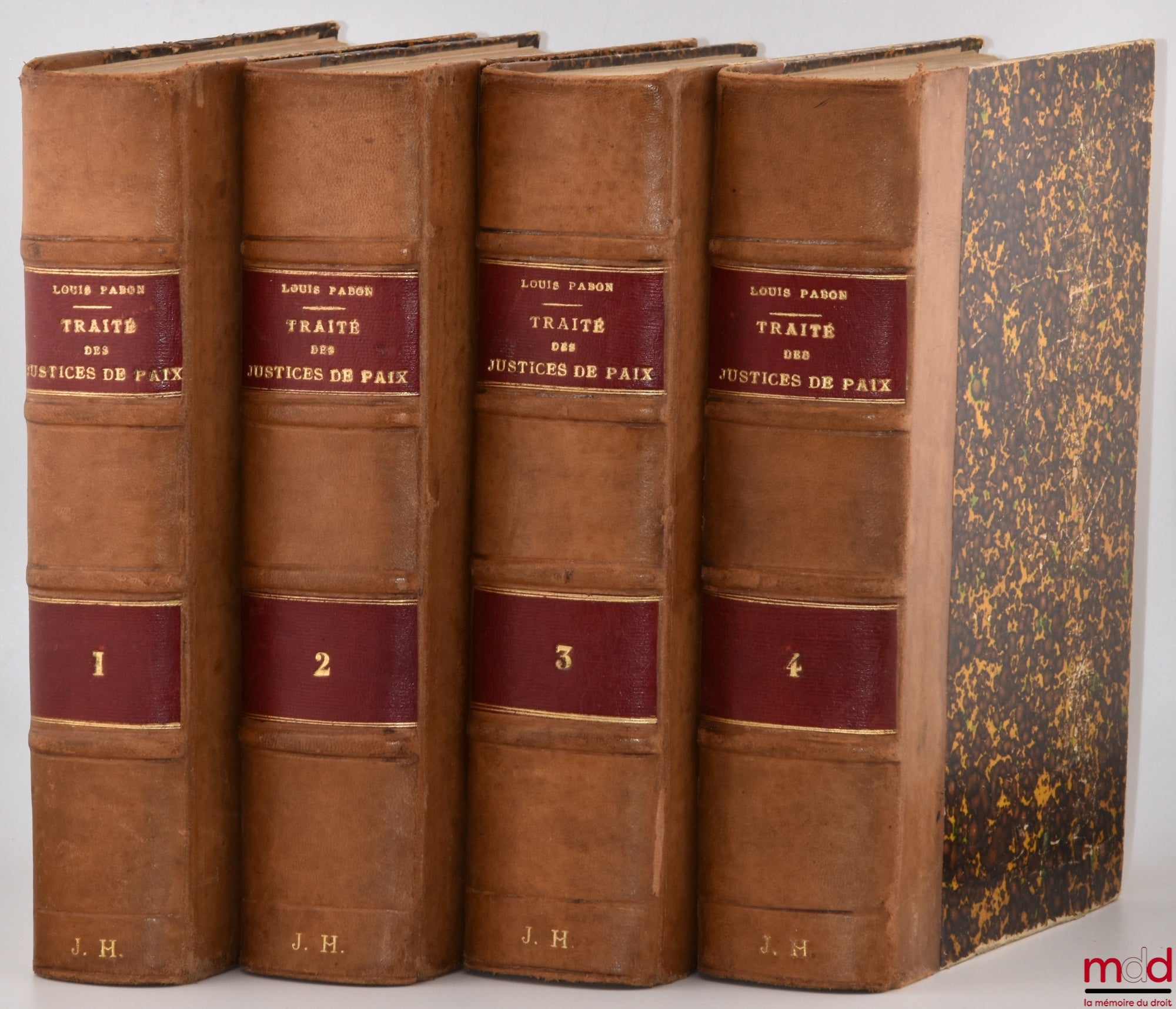 PABON (Louis) – TRAITÉ THÉORIQUE ET PRATIQUE DES JUSTICES DE PAIX (MATIÈRES CIVILES), 2e éd. revue et augmentée