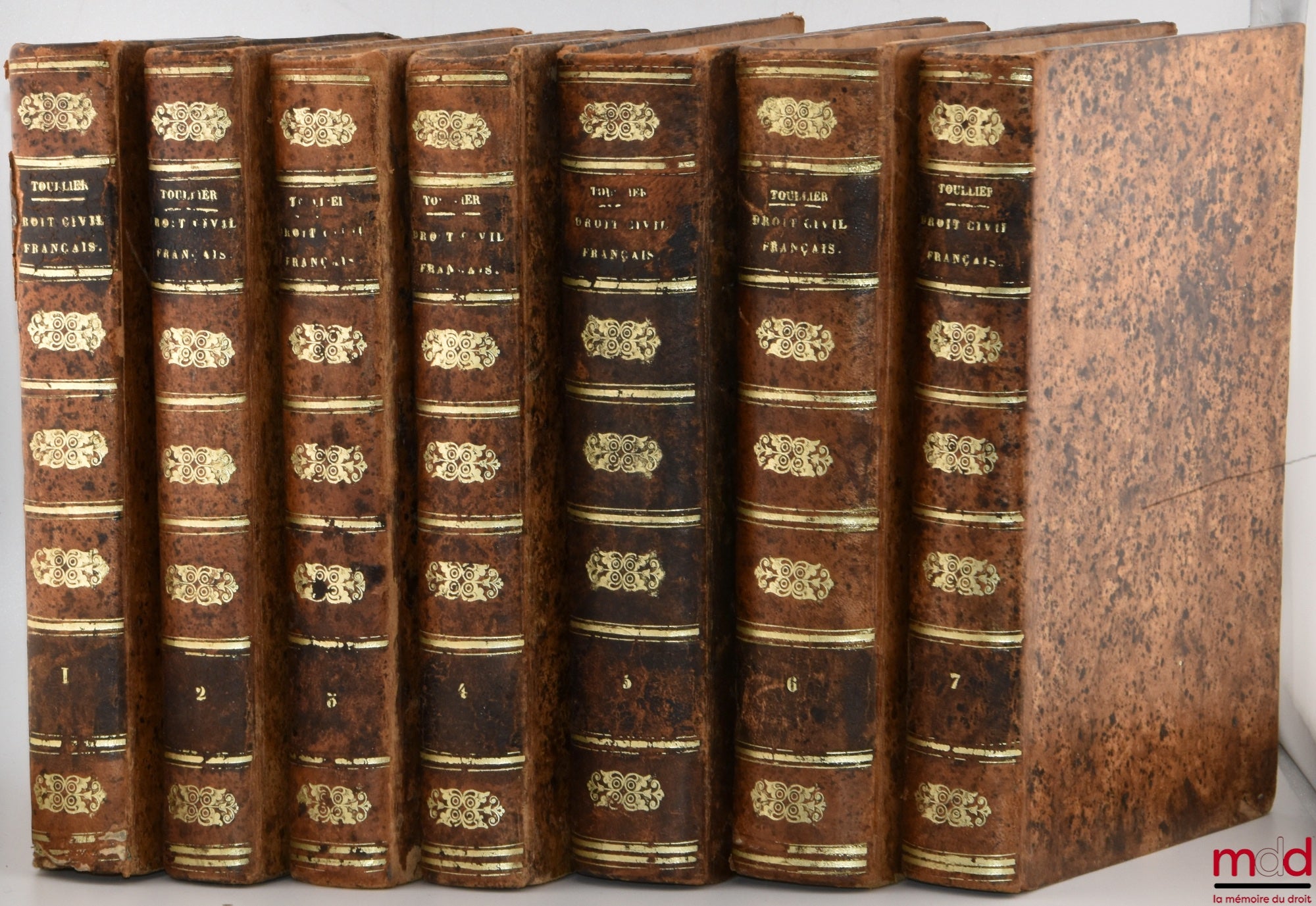 TOULLIER (Charles-Bonaventure-Marie) – LE DROIT CIVIL FRANÇAIS SUIVANT L’ORDRE DU CODE, Ouvrage dans lequel on a taché de réunir la théorie à la pratique, 5e éd. ; TABLE GÉNÉRALE ALPHABÉTIQUE ET ANALYTIQUE conçue et rédigée sous la direction de l’auteur p
