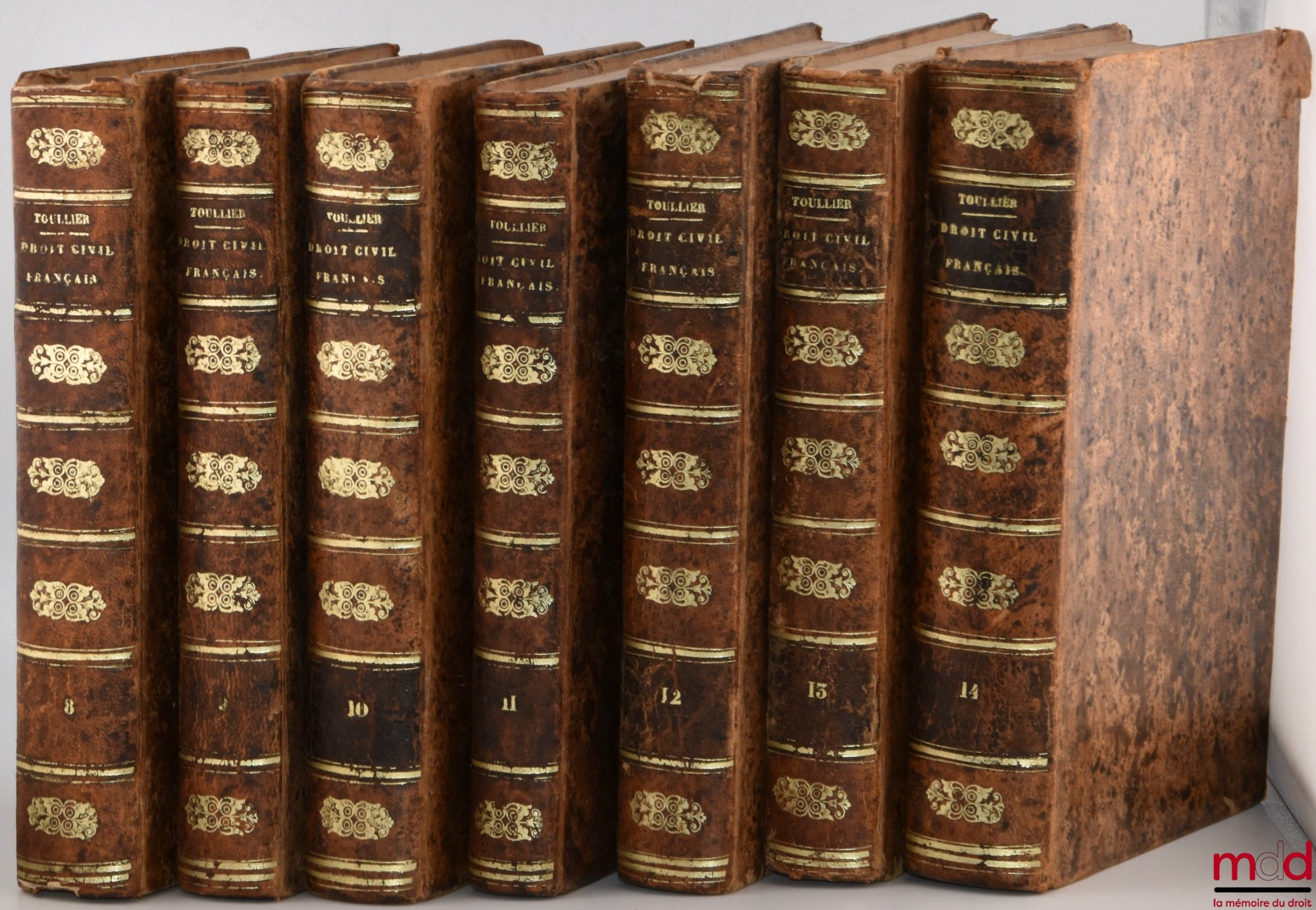 TOULLIER (Charles-Bonaventure-Marie) – LE DROIT CIVIL FRANÇAIS SUIVANT L’ORDRE DU CODE, Ouvrage dans lequel on a taché de réunir la théorie à la pratique, 5e éd. ; TABLE GÉNÉRALE ALPHABÉTIQUE ET ANALYTIQUE conçue et rédigée sous la direction de l’auteur p
