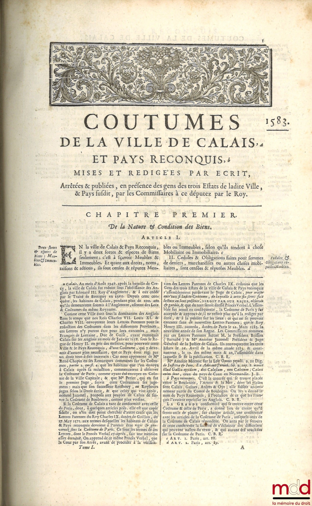 BOURDOT DE RICHEBOURG (Charles-Antoine) – NOUVEAU COUTUMIER GÉNÉRAL OU CORPS DES COUTUMES GÉNÉRALES ET PARTICULIÈRES DE FRANCE, ET DES PROVINCES CONNUES SOUS LE NOM DES GAULES ; exactement vérifiées sur les Originaux conservez au Greffe du Parlement de Pa