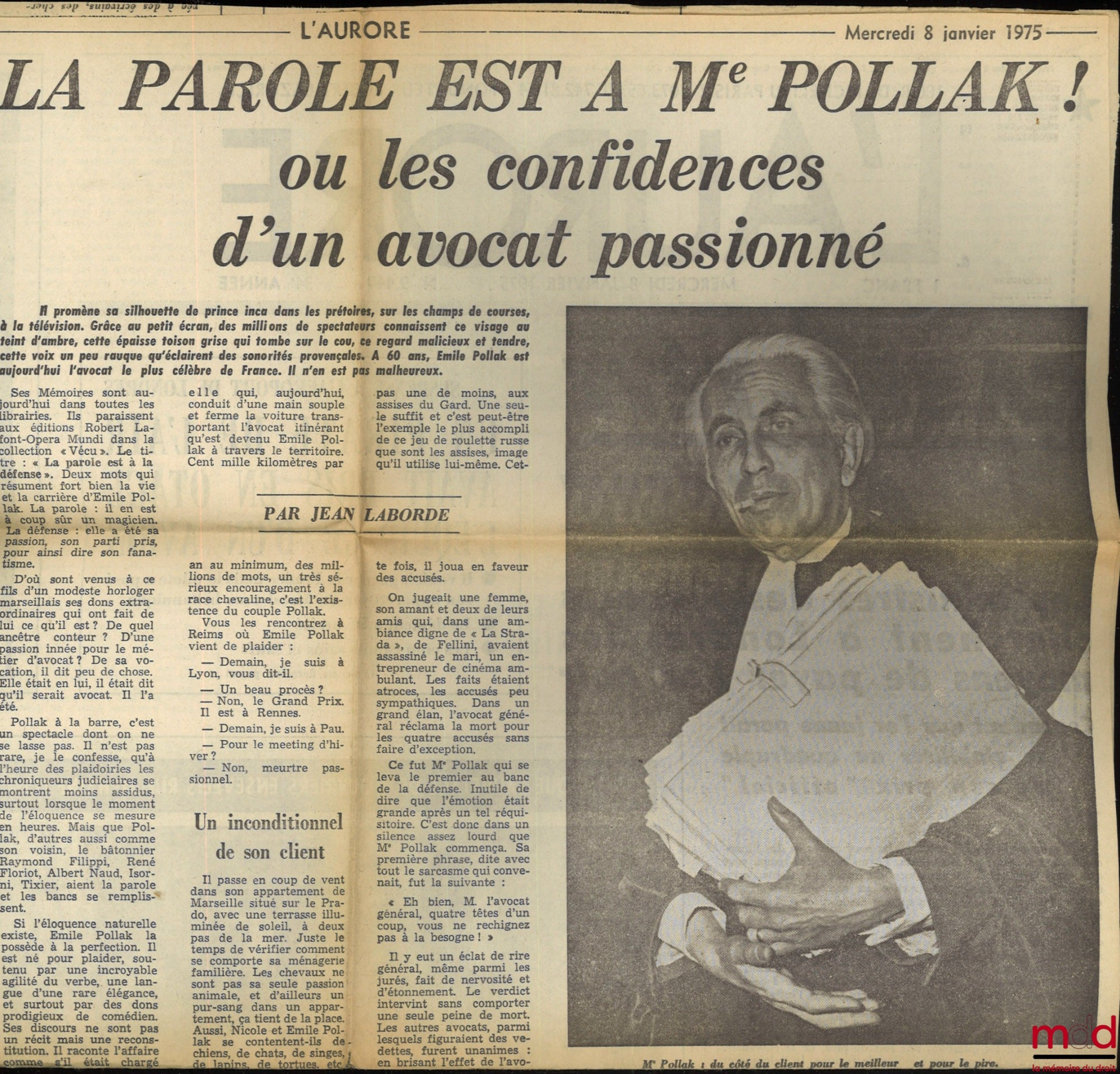 LE BAIL (Georges) – GRANDS AVOCATS POLITIQUES, XIXe siècle