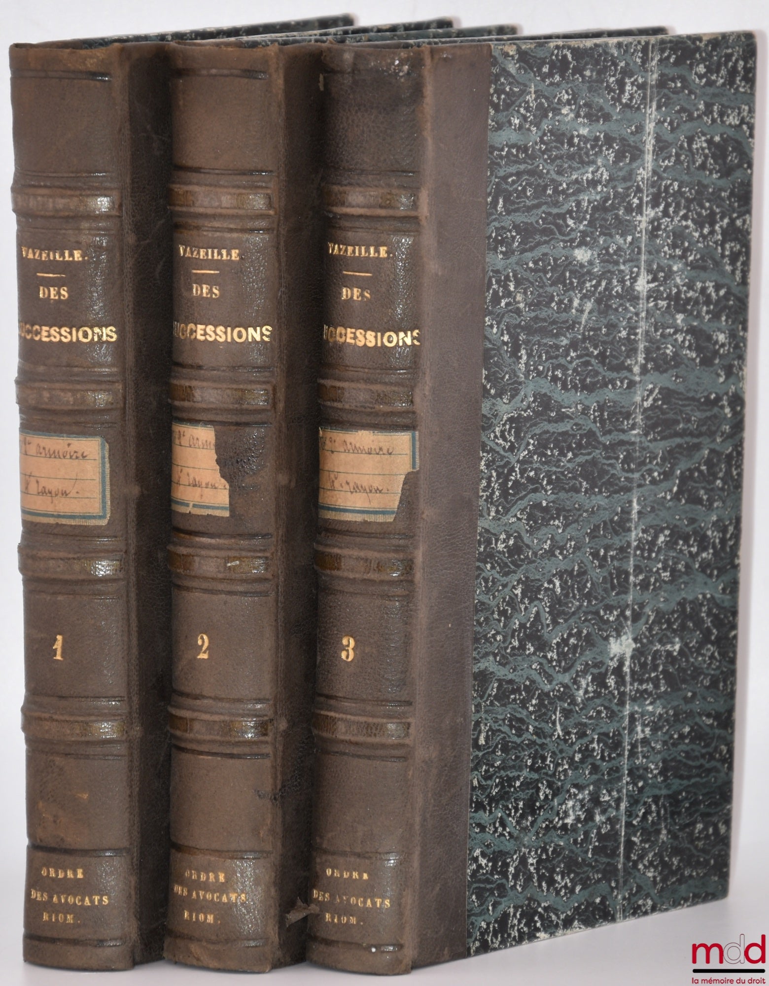 VAZEILLE (François Antoine) – RÉSUMÉ ET CONFÉRENCE DES COMMENTAIRES DU CODE CIVIL SUR LES SUCCESSIONS, Donations et testaments