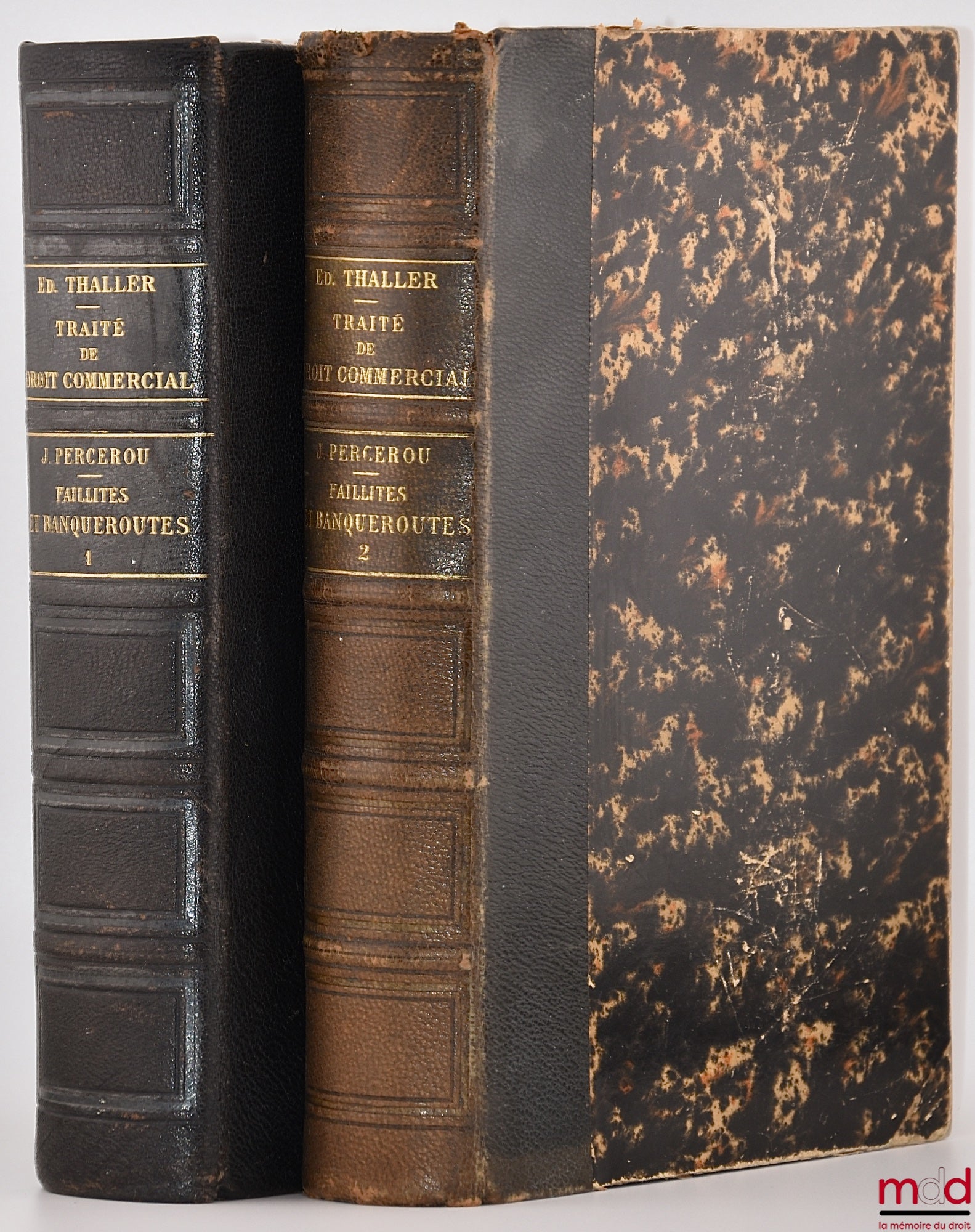 PERCEROU (Jean) – DES FAILLITES & BANQUEROUTES ET DES LIQUIDATIONS JUDICIAIRES, TRAITÉ GÉNÉRAL THÉORIQUE ET PRATIQUE DE DROIT COMMERCIAL sous la dir. de Edmond Thaller