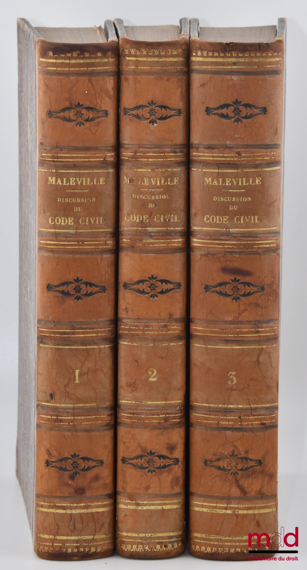 MALEVILLE (Jacques de) – ANALYSE RAISONNÉE DE LA DISCUSSION DU CODE CIVIL AU CONSEIL D’ÉTAT contenant Le texte des Lois ; Le Précis des Observations faites sur chaque Article, et les Motifs de la décision du Conseil ; L’Indication de la Conformité et de l