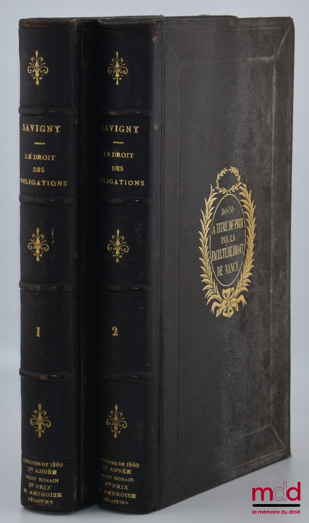 SAVIGNY (Friedrich Carl von) – LE DROIT DES OBLIGATIONS, Traduit de l’allemand par C. Gérardin et P. Jozon