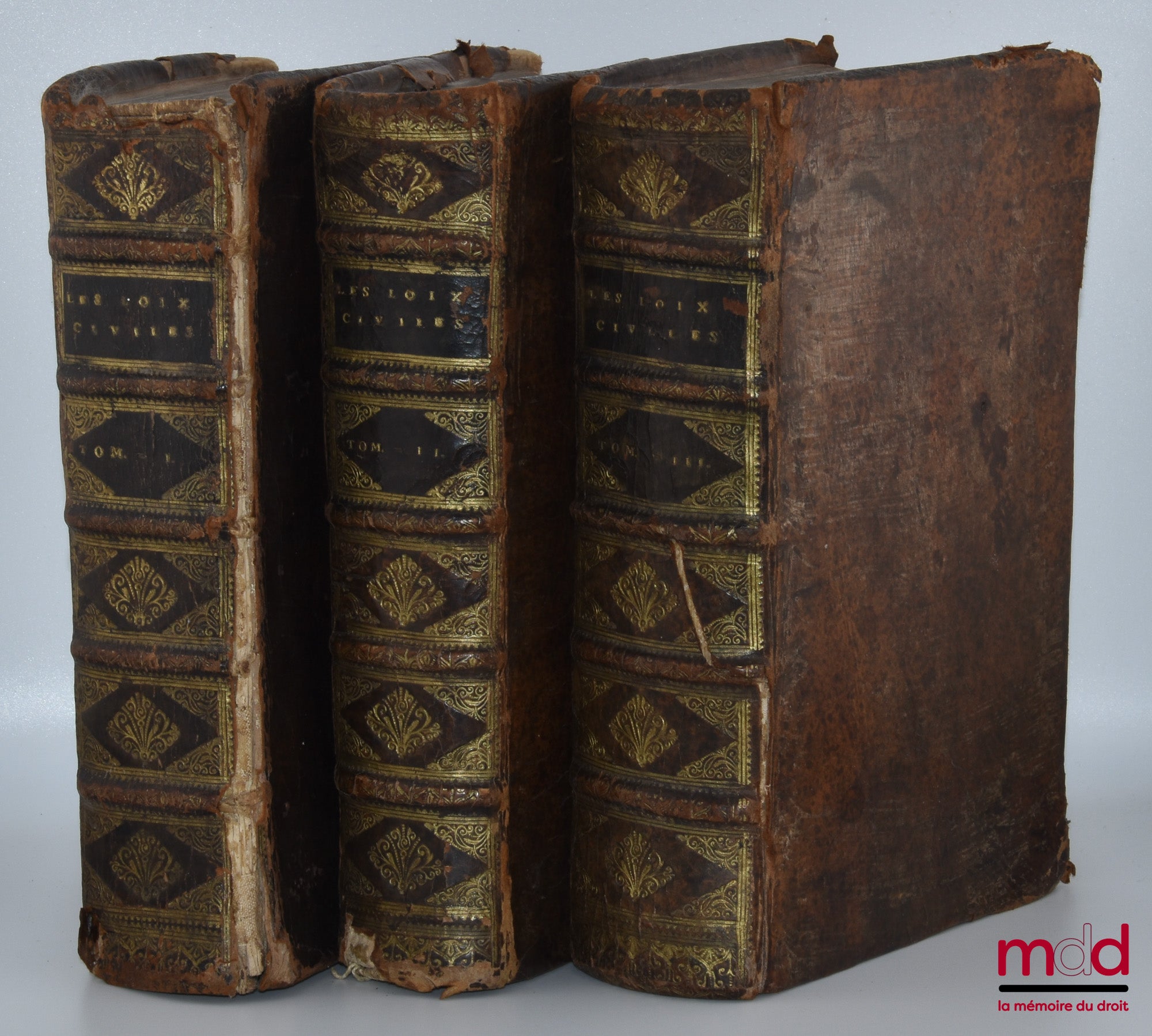 DOMAT (Jean) – LES LOIX CIVILES DANS LEUR ORDRE NATUREL, 2e éd. revue et corrigée