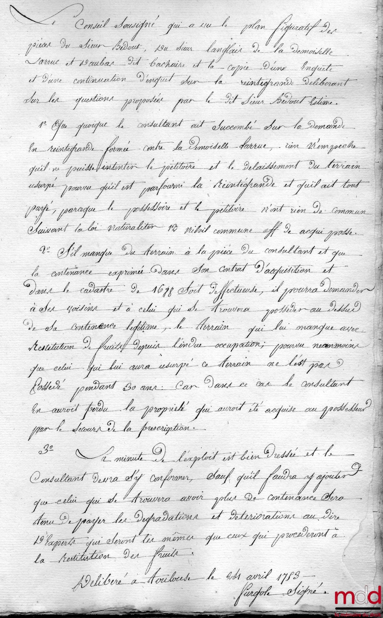 SOLON – MÉMOIRES et CONSULTATIONS de Maître Solon