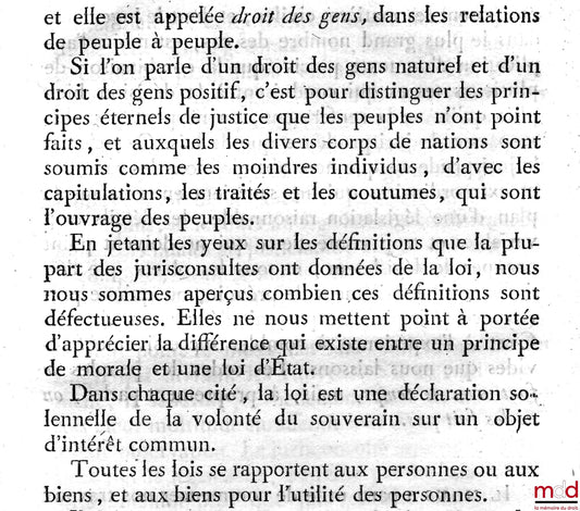 [Code Civil] – PROJET DE CODE CIVIL PRÉSENTÉ PAR LA COMMISSION NOMMÉE PAR LE GOUVERNEMENT LE 24 THERMIDOR AN 8