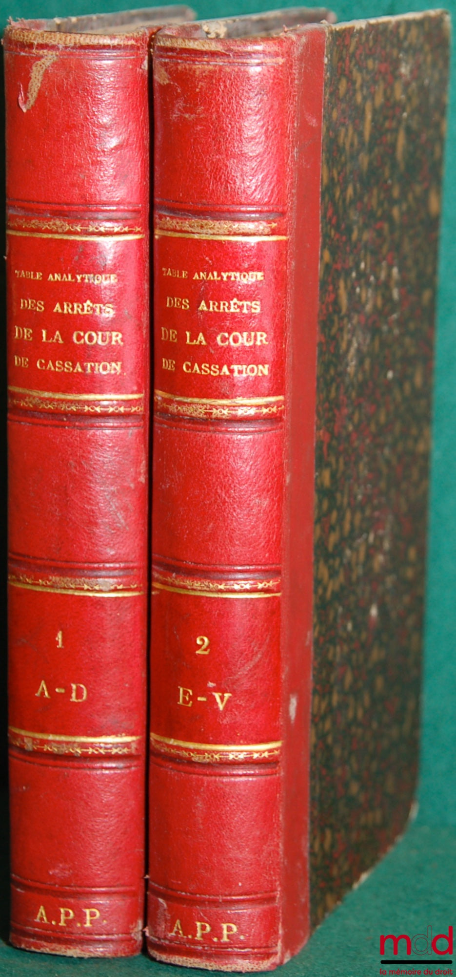 DUCHESNE (Émile) et DUCHESNE (Albert) – TABLE ANALYTIQUE DES ARRÊTS DE LA COUR DE CASSATION RENDUS EN MATIÈRE CRIMINELLE DEPUIS LE 1ER JANVIER 1857 JUSQU’AU 31 DÉCEMBRE 1873